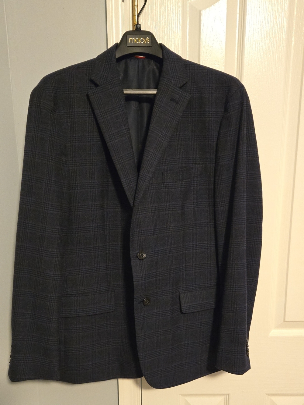 Tommy Hilfiger Navy Plaid Sport Coat